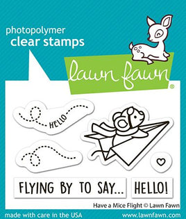 Have a Mice Flight - Lawn Fawn Clear Stamps