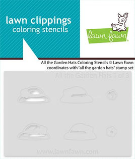 All the Garden Hats - Lawn Clippings Coloring Stencils