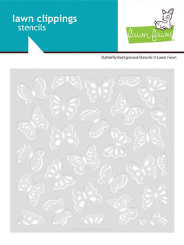 Butterfly Background - Lawn Clippings Coloring Stencils