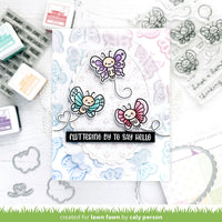 Butterfly Background - Lawn Clippings Coloring Stencils