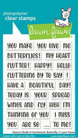 Henry's Build-A-Sentiment: Butterfly - Lawn Fawn Clear Stamps