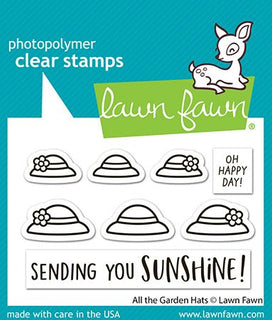 All the Garden Hats - Lawn Fawn Clear Stamps
