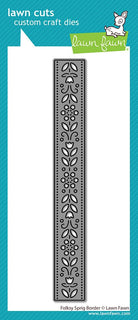 Folksy Sprig Border - Lawn Cuts Custom Craft Die