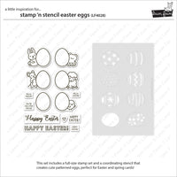 Stamp 'n Stencil Easter Eggs - Lawn Fawn Clear Stamps