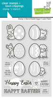 Stamp 'n Stencil Easter Eggs - Lawn Fawn Clear Stamps