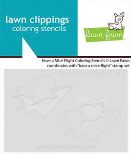 Have a Mice Flight - Lawn Clippings Coloring Stencils