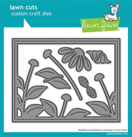 Big Blossom Backdrop: Landscape- Lawn Cuts Custom Craft Die