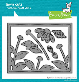 Big Blossom Backdrop: Landscape- Lawn Cuts Custom Craft Die