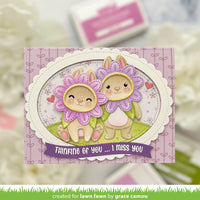 Stitched Scalloped Oval Stackables AddOn - Lawn Cuts Custom Craft Die