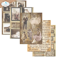 Journal Ephemera 1 - Elizabeth Craft Cardstock Pack 5.8"X8.3"