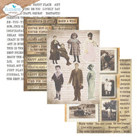 Journal Ephemera 1 - Elizabeth Craft Cardstock Pack 5.8"X8.3"