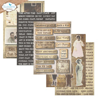 Journal Ephemera 1 - Elizabeth Craft Cardstock Pack 5.8"X8.3"