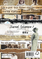 Journal Ephemera 1 - Elizabeth Craft Cardstock Pack 5.8"X8.3"