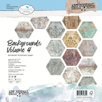 Backgrounds Volume 4 - Elizabeth Crafts Double-Sided Cardstock Pack 12"X12"