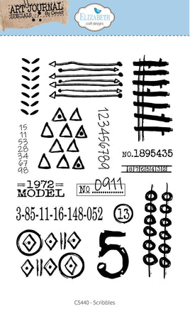 Scribbles - Elizabeth Craft Clear Stamps