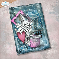 Flower Scribbles - Elizabeth Craft Stamp And Die Set