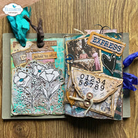 Flower Scribbles - Elizabeth Craft Stamp And Die Set