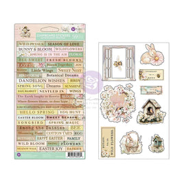 Among the Wildflowers - Prima Chipboard Stickers 59/pkg
