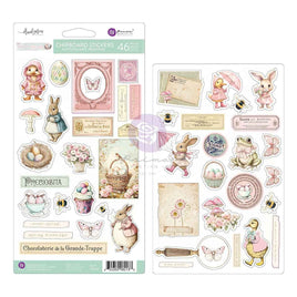 Sweet Spring - Frank Garcia Chipboard Stickers 46/Pkg