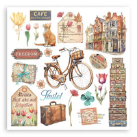 Art of Travelling - Stamperia Assortment Rub-Ons 6"X6" 6/Pkg