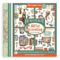 Art of Travelling - Stamperia Assortment Rub-Ons 6"X6" 6/Pkg
