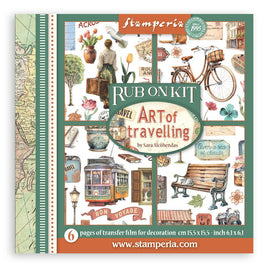 Art of Travelling - Stamperia Assortment Rub-Ons 6"X6" 6/Pkg