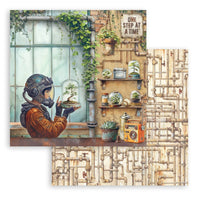 A New Beginning - Stamperia Backgrounds Double-Sided Paper Pad 12"X12" 10/Pkg