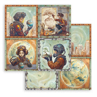 A New Beginning - Stamperia Backgrounds Double-Sided Paper Pad 12"X12" 10/Pkg