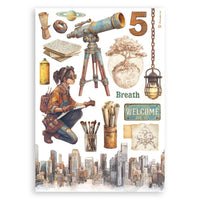 A New Beginning - Stamperia A5 Washi Pad 8/Pkg