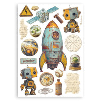 A New Beginning - Stamperia A5 Washi Pad 8/Pkg