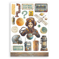 A New Beginning - Stamperia A5 Washi Pad 8/Pkg