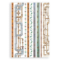 A New Beginning - Stamperia A5 Washi Pad 8/Pkg