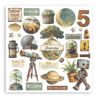 A New Beginning - Stamperia Assortment Rub-On 6"X6" 6/Pkg