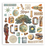 A New Beginning - Stamperia Assortment Rub-On 6"X6" 6/Pkg