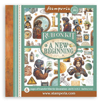 A New Beginning - Stamperia Assortment Rub-On 6"X6" 6/Pkg