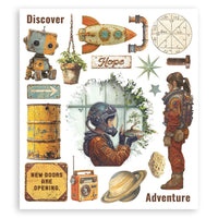 A New Beginning -  Stamperia Assortment Rub-On 8"X9" - 6/Pkg