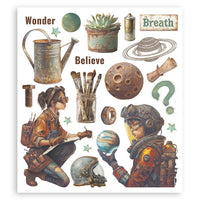 A New Beginning -  Stamperia Assortment Rub-On 8"X9" - 6/Pkg