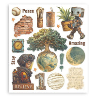 A New Beginning -  Stamperia Assortment Rub-On 8"X9" - 6/Pkg