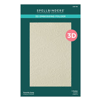 Favorite Song - Spellbinders 3D Embossing Folder