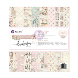Buttons & Keepsakes - Prima Double-Sided Paper Pad 8"X8" 32/Pkg