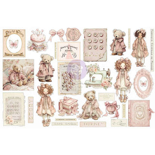 Quilted Memories - Prima Ephemera With Foil Detail 52/pkg