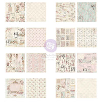 Buttons & Keepsakes - Prima Double-Sided Paper Pad 12"X12" 16/Pkg