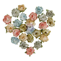 Palette Blooms - Prima Paper Flowers 25/Pkg