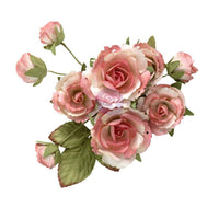 Garden Rose Blush - Prima Paper Flowers 10/Pkg