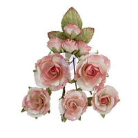 Garden Rose Blush - Prima Paper Flowers 10/Pkg