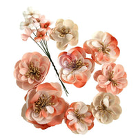 Apple Blossom Garden - Prima Paper Flowers 9/Pkg