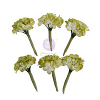 Garden Hydrangea Mist - Prima Paper Flowers 5/Pkg