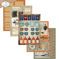 Everyday Ephemera 2 - Elizabeth Crafts Cardstock Pack 5.8"X8.3"