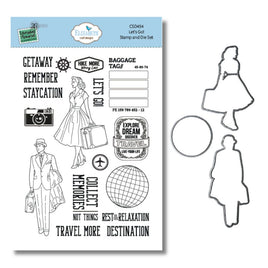 Let's Go! - Elizabeth Crafts Stamp And Die Set