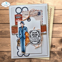 Let's Go! - Elizabeth Crafts Stamp And Die Set